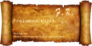 Freismuth Kitti névjegykártya